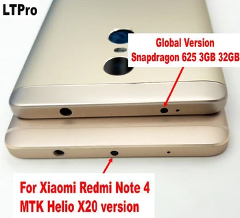 Xiaomi Redmi için LTPro Pil Kapı 4X Arka Pil Kapağı Konut Kapak + Ses Güç Anahtarı Tamir Parçaları Arka 4 Note4 NOTE