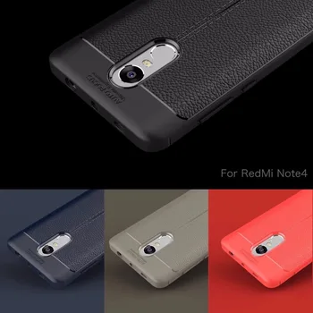 Xiaomi redmi için yumuşak TPU Silikon bumper kılıf Redmi için 4x not 4 kılıfı dermatoglyph kılıfı 4 4x tampon çantası not not