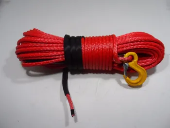 Yardımcıları için ücretsiz Kargo Kırmızı 10mm*30m Sentetik İp,4 çekişli Parçalar için ATV Vinç Kablo,Tekne Vinç Halat