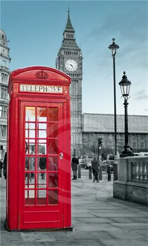Yatak Odası Duvar Posteri İçin P#133 Özel Londra İngiltere kırmızı telefon Ev Dekorasyonu modern 27x40cm İpek Kumaş Bez Afiş Boyutu