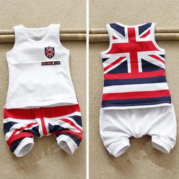 Yaz bebek erkek bebek giyim marka takım elbise t üstleri ayarlamak için çocuklar Bebek Çocuk Giyim marka spor setleri-shirt şort +