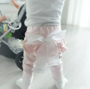 Yeni 0-2 Yaş Bebek Kız Tozluk Çocuklar Bebek Giyim Beyaz Gri Bebek Pantolon Pantolon