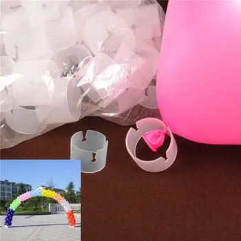 Yeni 50pcs/Lot Dekoratif Dekor Balon Kemer Klasör Birden fazla Aksesuar Yüzük Bağlayıcılar Balon Aksesuarları Bağlantı Tokaları