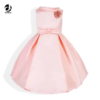 Yeni Bir hat Kız Kız Kız Çocukları Yaz Kolsuz Düğün Prenses Elbise Kızlar Genç İyi Balo Elbiseleri Çocuk Elbiseler