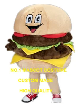 Yeni Burger maskot kostüm yetişkin boyutu karikatür jambon hamburg hamburger fast food tema anime cosplay kostümleri karnaval fantezi 2966