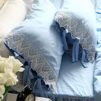 Yeni durum Avrupa Romantik nakış fırfır dantel yastık kapak yastık kılıfı yatak ev tekstili yastık sham dolgusuz yastık