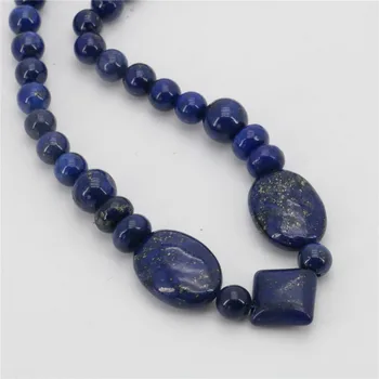 Yeni Klasik Mısır Lapis Lazuli Taşı Zincir Boncuk Aksesuar parçaları Kadınlara hediye ziyafet takı düzenleme 18