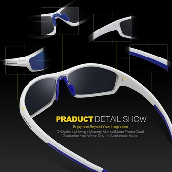 Yeni Moda Erkek Kadın Golf Gözlük UV400 Marka Tasarımcı Spor Yürüyüş Balık tutma için güneş Gözlüğü Polarize Gözlük