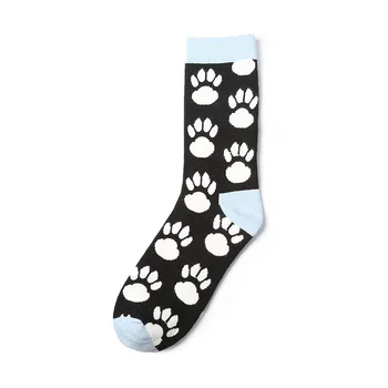 Yeni Varış! Erkekler Mutlu İçme Bira Çorap Hop Hayvan Köpek ayak izi Komik Çorap Elbise Çorap ARGYLE Deniz Ürünleri Hip Calcetines