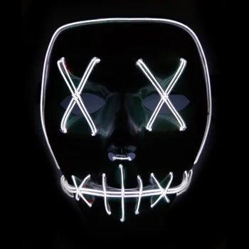 Yeni Varış Parti Cosplay Maske Kadar Aksesuarlar BS Aydınlatma Kafatası Maske İskelet Halloween Parti İyilik Yanıp sönen Işık LED