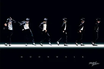 Yenilik 27x40cm Oda Duvar Michael Jackson ay yürüyüşü Poster Tuval İpek Üzerine Kendi resminizi Yazdır
