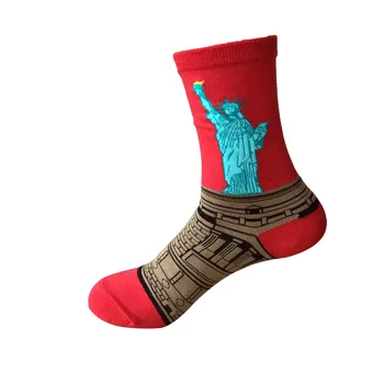 YENİ 3D Retro Resim Sanatı Çorap Unisex Kadın Erkek Komik Yenilik Starry Night Vintage SICAK Satış Çorap
