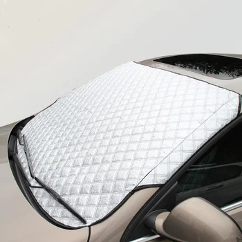 Yİ KA Taşınabilir Araba Pencere Güneş Arabası Snow SUV/Sıradan UV Alüminyum Artı Pamuk Araba Cam Kar İçin Bloke Kapsar