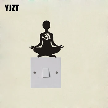 Yoga Om Aum Siluet Komik Moda Duvar Sticker Vinil Çıkartma 7SS0129 Geçin