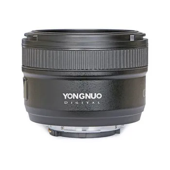 YONGNUO YN YN50mm 50mm f/1.8 AF MF Lens + Lens kapağı + UV Filtre + Lens Durumda Nikon Kamera için AF OLARAK 50mm 1.8 G S Otomatik Odak-