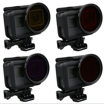 Yüksek Kahraman İçin JİNSERTA 5 10 ADET 52 mm Lens Filtresi Star8+ND8+ND2+ARAMAYA+UV+Renk Filtresi+Adaptör+Cap Spor Kamera 4K VİDEO çekim videoları