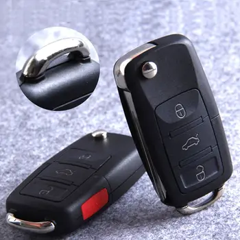Yüksek Kalite 4 Düğmeleri VW maxima Anahtarsız Araba Anahtar kılıfı için Katlanır Araba Anahtarı Kabuk Değiştirme Flip Uzaktan