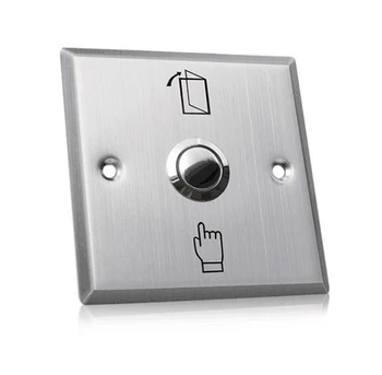 Yüksek kaliteli kapı erişim kontrol sistemi için paslanmaz çelik kapı çıkış butonu ser bırakın