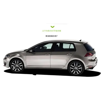 Yüksek kaliteli paslanmaz çelik Şeritler Araba Penceresi 7 2013-Volkswagen Golf İçin stil (4piece)Dekorasyon Aksesuar Araba Döşeme