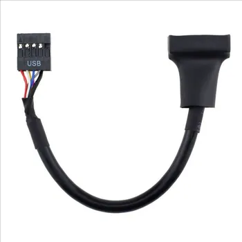 Yüksek Kaliteli USB 2.0 9pin Konut Dişi PC için USB 3.0 20 pin Header Erkek Kablo 0.15 m Anakart