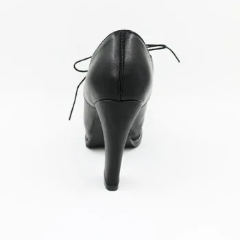 Yükseklik renk Marka Zip Kadın Kalın Topuk Platform Ayakkabı HC105 ayak Bileği Çizmeler Sürme Kadınlar İçin Sonbahar Kış Seksi Çizme Dantel Çizme