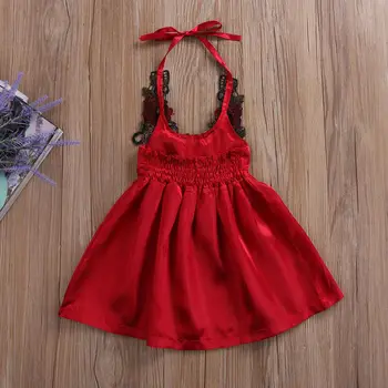 Yürümeye başlayan Çocuk Kız Bebek Elbise Parti 3D Çiçek Elbise Yarışması Elbiseleri Yaz 6M'E Yükseldi-