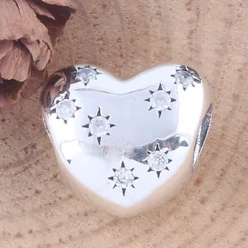 ZMZY Avrupa 925 Gümüş Takılar Kalp Sihirli Boncuk Pandora Takı Bilezik boncuk Uyuyor