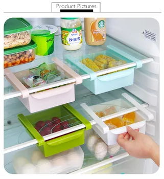 Çevre Dostu çok Fonksiyonlu Mutfak Buzdolabı Depolama Rafı Buzdolabı Raf Tutucu Çekme-Çekmece Düzenleyici Alanı tasarrufu dışarı