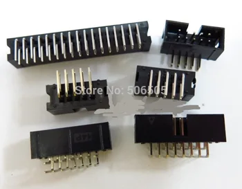 Çocuk etki ücretsiz kargo-10P 10Pins 2.54 mm büküm pin JTAG JTAG ISP soket konnektör 10 adet/lot