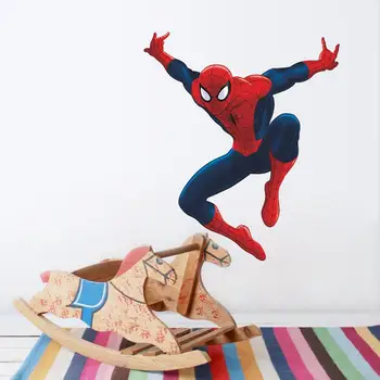 Çocuk odaları için kahraman Örümcek Adam duvar çıkartmaları Çocuk Noel hediyesi için Ev Dekorasyonu Çocuklar çocuk odası 3D Duvar sticker dekorasyon çıkartmaları