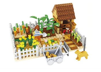 Çocuklar için lego city arkadaşlar mutlu çiftlik 3D blok Eğitim modeli inşa oyuncak hobi Model bina kitleri uyumlu