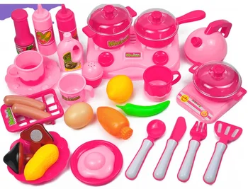 Çocuklar İçin BAHÇE 33 Adet Klasik Yemek Oyuncak Gıda Kesim Çocuklar Mutfakta Eğitici Oyuncak Dollhouse Mutfak Seti Oynamak Gibi