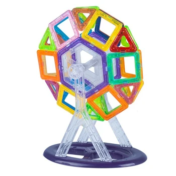 Çocuklar İçin Mini 121PCS Manyetik Yapı taşları Oyuncak 3D DİY Manyetik Tasarımcı Oyuncak Tuğla Bloklar Eğitici Oyuncaklar bebek çocuk