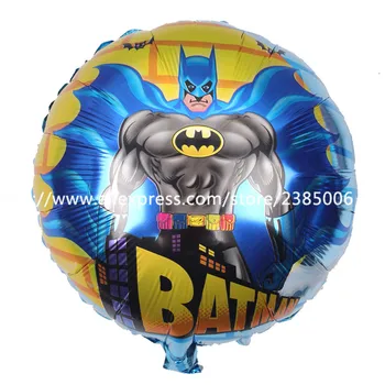 Çocuklar parti için 10 adet/lot 18inch Superman Batman kahraman balonları helyum baloons şişme bebek doğum günü