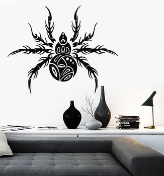 Örümcek muhteşem Vinil Duvar Çıkartmaları Büyük Duvar Sticker Çıkartma temsilcisi yırtıcı böcek Adesivo de parede para quarto SA200