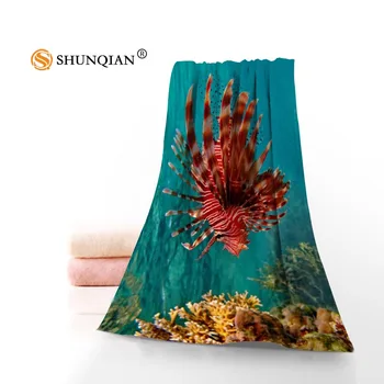 Özel 35x75cm 70x140cm Havlu Banyo Havlusu balık Bambu Elyaf Havlu Hızlı kuruyan Spor Havlu Elbezi