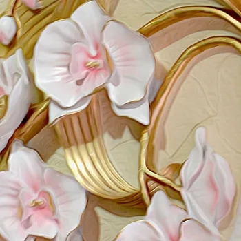 Özel 3D Duvar Kağıdı Çiçek Vazo Görüntüleri, Giriş Duvar Duvar Modern Ev Dekorasyonu duvar Kağıdı Oturma Odası Tasarımları Kabartmalı