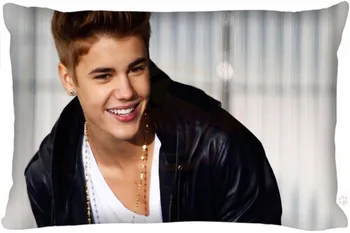 Özel Justin Bieber Moda Yastık kılıfı 45x35cm bir tarafa PillowCover #P0141 Dikdörtgen Klasik En Güzel Fermuarlı