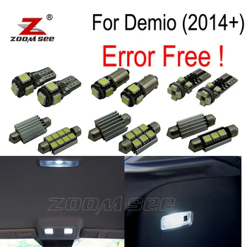 Ücretsiz 9pcs Hata 2 Mazda için+ () DJ Mazda Demio için plaka lambası + iç ışık kiti paketi LED