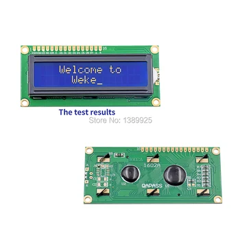 Ücretsiz Kargo 10 adet/Lot Yeni 1602 LCD1602 5 V 16x2 Karakter Modülü Denetleyicisi mavi blacklight Ekran LCD