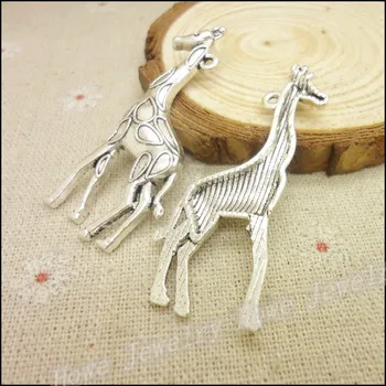 Ücretsiz kargo! 20pcs Antika gümüş Takılar Zürafa Kolye Uygun Bilezik DİY Metal Takı Yapımı Kolye