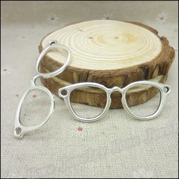 Ücretsiz kargo! 28pcs Antika gümüş Takılar Gözlük Kolye Uygun Bilezik DİY Metal Takı Yapımı Kolye