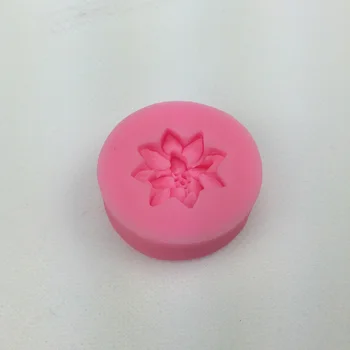 Ücretsiz kargo 3D mini krizantem çiçek çikolata düğün pasta süsleme araçları T0285 pişirme fondan silikon kalıp DİY