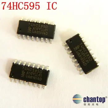 Ücretsiz kargo 500pcs/lot SOP16 74HC595D IC SOP için 74HC595 Shift register SMD-16 SMD LED veya Elektronik IC LCD ekran modülü