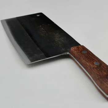 Ücretsiz Kargo DENG Kazanılmış Geleneksel Karbon Çelik Mutfak Şef Bıçağı Ev çok Fonksiyonlu Bıçak Dilimleme Bıçağı Dövme