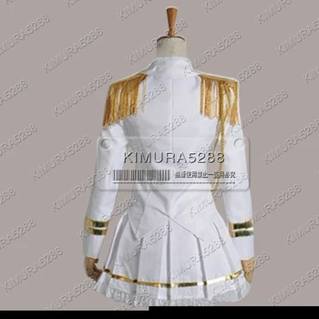 Ücretsiz Kargo Japon Uta hiçbir Prens SAMA Nanami Haruka Kadın Beyaz Askeri Üniforma Cosplay Kostüm