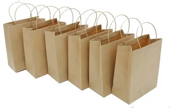 Ücretsiz kargo Toptan 200pcs/lot 10*5*12cm moda mini kraft kağıt hediyelik kolu çanta,takı kağıt torba