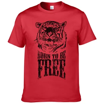 Ücretsiz tiger T shirt erkek marka giyim hayvan baskılı erkek T olmak için Doğmuş 2017 Mektup #180 en kaliteli pamuk Serin Tees gömlek