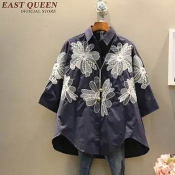 Üstleri ve bluzlar moda kadınsı sonbahar çiçekli kadın kadın KK1596 H için Kış bluz bluz