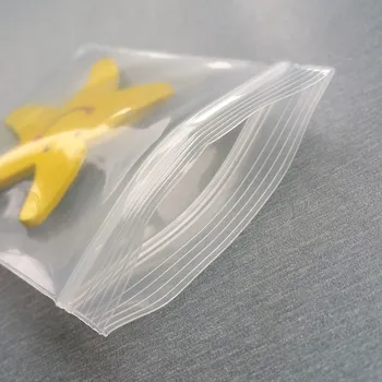 Üç Çeşit Kalınlıkta 7x10cm Kendinden Sızdırmaz Fermuar Kilitli Plastik Paket Reclosable Klibi Zincir Market Küçük Çanta 100pcs/lot